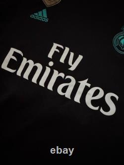 Real Madrid 2017-18 Away Soccer Football Jersey Men's L #9 Karim Benzema