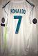 Real Madrid 2017-18 Champions League Adizero Jersey Ronaldo Player Issue RARE