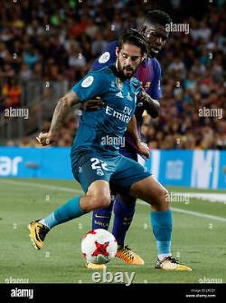 Real Madrid 2017 2018 3rd Adizero Issue Jersey Supercopa Player Isco Shirt (L)