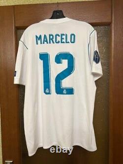Real Madrid 2017 2018 Home Adidas Football Shirt Soccer Jersey Size L Marcelo 21
