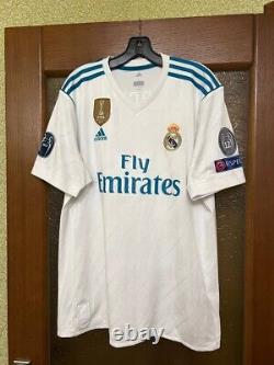 Real Madrid 2017 2018 Home Adidas Football Shirt Soccer Jersey Size L Marcelo 21