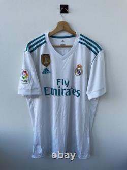 Real Madrid 2017/2018 Home Football Shirt Jersey Camiseta Adidas Az8059 Isco #22
