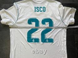 Real Madrid 2017/2018 Home Football Shirt Jersey Camiseta Adidas Az8059 Isco #22