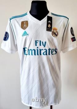 Real Madrid 2017 2018 Home football Adidas shirt #4 Sergio Ramos size Large