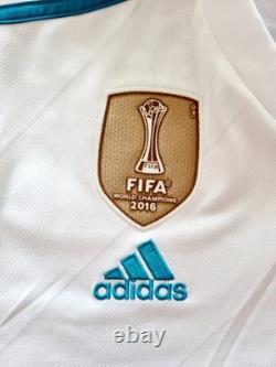 Real Madrid 2017 2018 Home football Adidas shirt #4 Sergio Ramos size Large