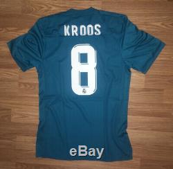 Real Madrid 2017-2018 Kroos Germany Authentic Adizero Player Issue Jersey Shirt
