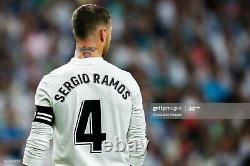 Real Madrid 2018 2019 La Liga Player Issue Sergio Ramos Long Sleeve Shirt Jersey