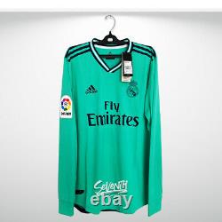 Real Madrid 2019-2020 3rd Player Issue Shirt Authentic Long Sleeve Jersey Ls (m)