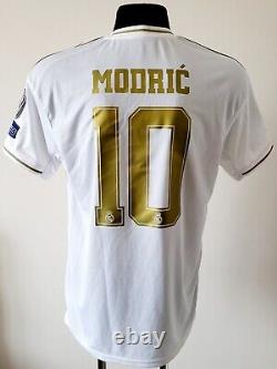 Real Madrid 2019 2020 Home football Adidas shirt #10 Modric size Large