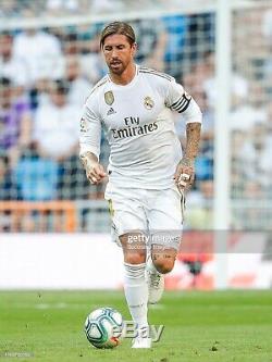 Real Madrid 2019-2020 La Liga Sergio Ramos player issue Climachill home jersey