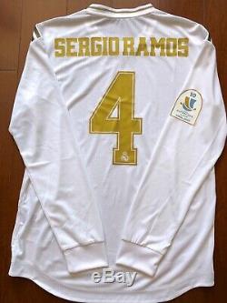 Real Madrid 2019-2020 Spain Supercup FINAL Sergio Ramos player issue jersey