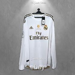 Real Madrid 2019/20 Home Player Issue Sergio Ramos Jersey Long Sleeve Shirt M