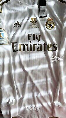 Real Madrid 2019/20 Home Player Issue Sergio Ramos Jersey Long Sleeve Shirt M