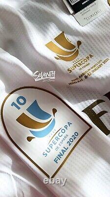 Real Madrid 2019/20 Home Player Issue Sergio Ramos Jersey Long Sleeve Shirt M