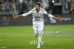 Real Madrid 2019/20 Home Player Issue Sergio Ramos Jersey Long Sleeve Shirt M