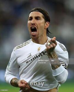 Real Madrid 2019/20 Home Player Issue Sergio Ramos Jersey Long Sleeve Shirt M