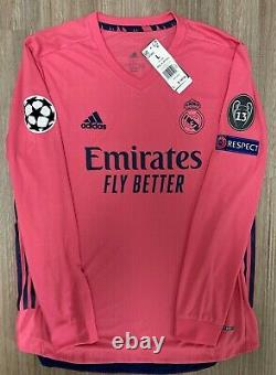 Real Madrid 2020-2021 Away Adidas Climachill Player Issue jersey size L