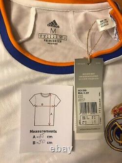 Real Madrid 2020/2021 home Sz M Adidas shirt jersey football soccer kit maillot