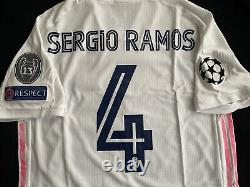 Real Madrid 2020/21 Adidas Authentic Sergio Ramos Jersey Size Medium NWT