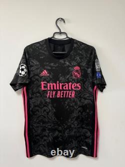 Real Madrid 2020/21 CL Benzema #9 Player Issue Jersey Soccer Adidas Shirt M