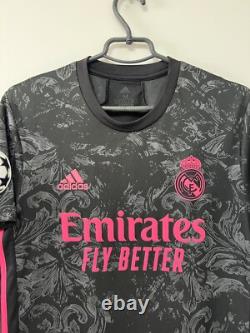 Real Madrid 2020/21 CL Benzema #9 Player Issue Jersey Soccer Adidas Shirt M