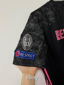 Real Madrid 2020/21 CL Benzema #9 Player Issue Jersey Soccer Adidas Shirt M