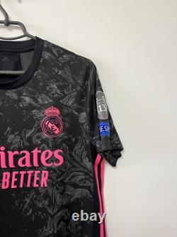 Real Madrid 2020/21 CL Benzema #9 Player Issue Jersey Soccer Adidas Shirt M
