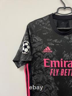 Real Madrid 2020/21 CL Benzema #9 Player Issue Jersey Soccer Adidas Shirt M
