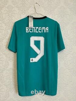 Real Madrid 2021 2022 BENZEMA #9 Third Jersey Shirt Soccer Adidas H40951 Size M