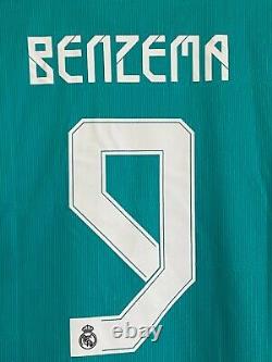 Real Madrid 2021 2022 BENZEMA #9 Third Jersey Shirt Soccer Adidas H40951 Size M