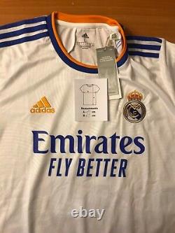 Real Madrid 2021/2022 home Sz L Adidas shirt jersey football soccer kit maillot