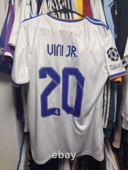 Real Madrid 2021 Authentic Vini Jr Jersey Size Large Champions League Final