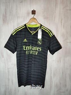 Real Madrid 2022 2023 third Sz S Adidas shirt jersey soccer kit tee 3rd Rudiger