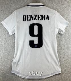 Real Madrid 2022/23 Home Jersey Benzema 9 Player Issue Heat. Rdy Authentic Size S