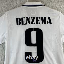 Real Madrid 2022/23 Home Jersey Benzema 9 Player Issue Heat. Rdy Authentic Size S