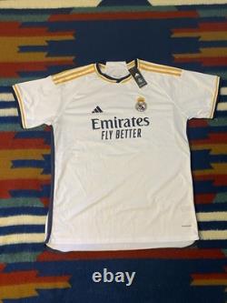 Real Madrid 2023-2024 Home Bellingham Football Soccer Jersey NWT 3XL Adidas