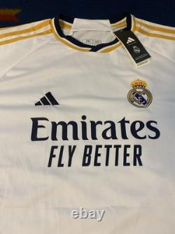 Real Madrid 2023-2024 Home Bellingham Football Soccer Jersey NWT 3XL Adidas