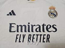 Real Madrid 2023 2024 Home Bellingham Football Soccer Jersey New 2xl Adidas