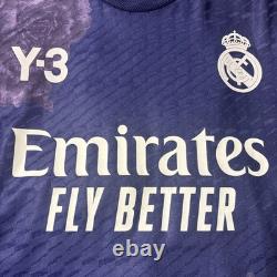Real Madrid 2023 2024 Y-3 Purple 4th Football Shirt Soccer Jersey Used M Adidas
