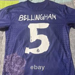 Real Madrid 2023 2024 Y-3 Purple 4th Football Shirt Soccer Jersey Used M Adidas