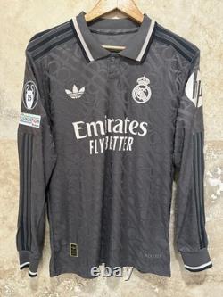 Real Madrid 2024-2025 Mbappé third long sleeves player version jersey