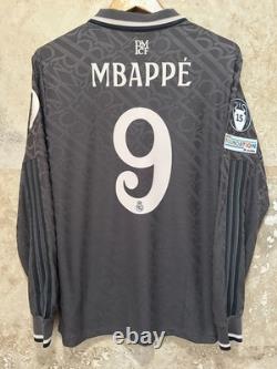 Real Madrid 2024-2025 Mbappé third long sleeves player version jersey
