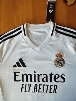 Real Madrid 2024 2025 home Sz M jersey football soccer shirt kit tee L/S Rodrygo