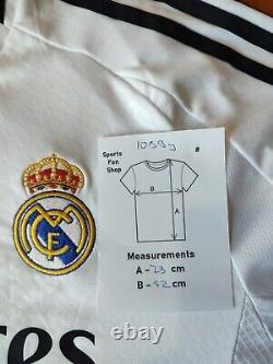 Real Madrid 2024 2025 home Sz M jersey football soccer shirt kit tee L/S Rodrygo