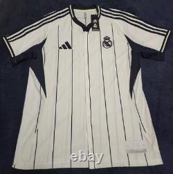 Real Madrid 2025-26 Baseball Style Jersey Adidas Men's