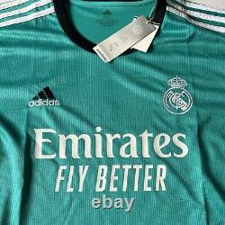 Real Madrid 21/22 Adidas Third Jersey Vinicius Jr #20 2XL AUTHENTIC BNWT Rare