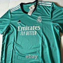 Real Madrid 21/22 Adidas Third Jersey Vinicius Jr #20 2XL AUTHENTIC BNWT Rare