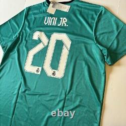 Real Madrid 21/22 Adidas Third Jersey Vinicius Jr #20 2XL AUTHENTIC BNWT Rare