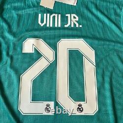 Real Madrid 21/22 Adidas Third Jersey Vinicius Jr #20 2XL AUTHENTIC BNWT Rare
