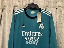 Real Madrid 21/22 Third Long Sleeve Adidas Authentic Soccer Jersey XL NWT GR4019